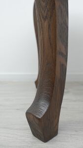 Dębowy stolik z dwoma blatami, lata 20-te, secesja. Po renowacji. - 8