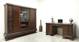 Gabinet w stylu art deco, lata 30-te. Po renowacji.