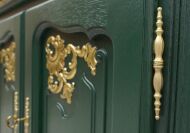 Stylowy duet z litego dębu, witryna + komoda. Po profesjonalnej renowacji. - 21