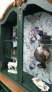 Stylowy duet z litego dębu, witryna + komoda. Po profesjonalnej renowacji. - 13