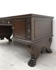 Neorenesansowe biurko z fotelem. Po profesjonalnej renowacji. - 23