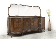 Zabytkowa komoda z lustrem, lata 40-te. Po profesjonalnej renowacji. - 2