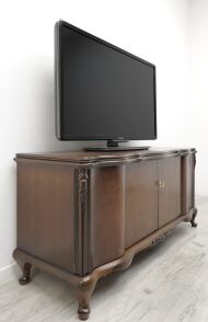 Zabytkowa komoda z lat 40-tych w stylu chippendale. Po renowacji. - 3