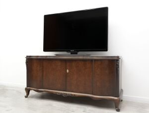 Zabytkowa komoda z lat 40-tych w stylu chippendale. Po renowacji.