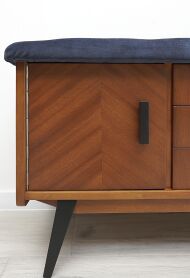 Komoda PRL, Meblostyl Dobrodzień. Po profesjonalnej renowacji. - 13