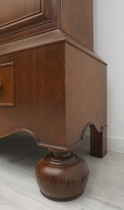 Zabytkowa dębowa biblioteka z lat 20-tych. Po renowacji. - 8