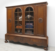 Zabytkowa dębowa biblioteka z lat 20-tych. Po renowacji. - 9