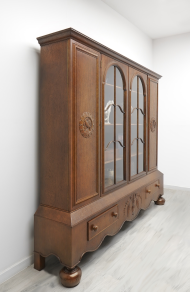 Zabytkowa dębowa biblioteka z lat 20-tych. Po renowacji. - 2