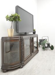 Dębowa biblioteka z lat 20-tych w stylu secesyjnym. Po renowacji. - 2