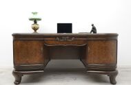 Zabytkowe biurko w stylu międzywojennym, lata 20-te. Po renowacji. - 2