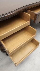 Zabytkowe biurko w stylu międzywojennym, lata 20-te. Po renowacji. - 9