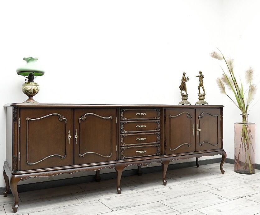 Zabytkowa, stylowa komoda Ludwik. Po profesjonalnej renowacji.