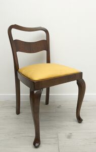 Dębowo bukowy stół + 4 krzesła. Po renowacji. - 9