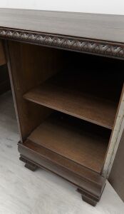 Antyczny, dębowy gabinet z lat 20-tych. Po profesjonalnej renowacji. - 11