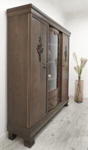 Antyczny, dębowy gabinet z lat 20-tych. Po profesjonalnej renowacji. - 14