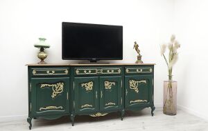 Stylowa komoda z litego dębu. Po profesjonalnej renowacji.