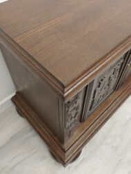 Stylowa, dębowa komoda w stylu flamandzkim. Po profesjonalnej renowacji. - 11