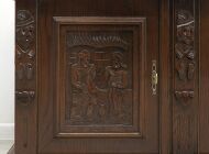 Stylowa, dębowa komoda w stylu flamandzkim. Po profesjonalnej renowacji. - 5