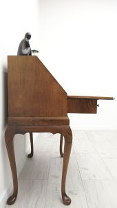 Stylowy sekretarzyk w stylu angielskim. Po renowacji. - 10