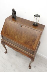 Stylowy sekretarzyk w stylu angielskim. Po renowacji. - 6