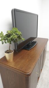 Zabytkowa komoda z lat 40-tych w stylu art deco . Po renowacji. - 4