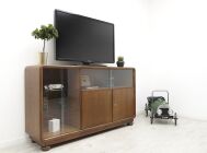 Zabytkowa komoda/biblioteka w stylu art deco, lata 40-te. Po renowacji. - 3