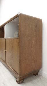 Zabytkowa komoda/biblioteka w stylu art deco, lata 40-te. Po renowacji. - 15