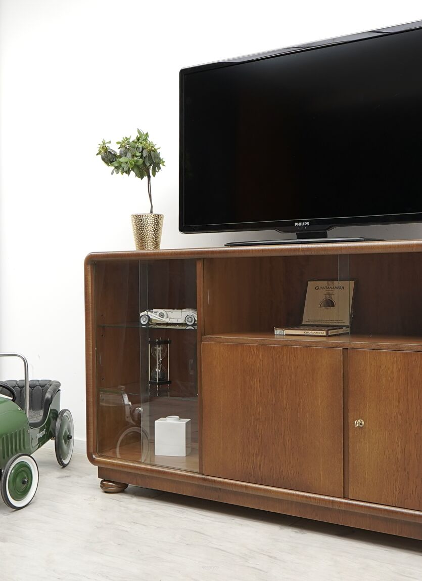 Zabytkowa komoda/biblioteka w stylu art deco, lata 40-te. Po renowacji.