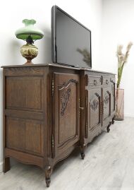 Stylowa komoda z litego dębu. Po profesjonalnej renowacji. - 2