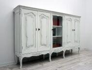 Antyczna biblioteka shabby chic. Po renowacji. - 2