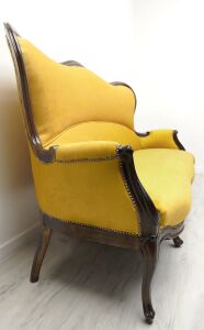 Zabytkowa kanapa z lat 40-tych w stylu chippendale. Po renowacji. - 2