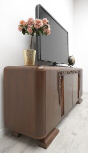 Antyczna komoda w stylu art deco z lat 30-tych. Po renowacji. - 2