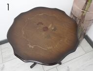 Stylowe stoliki intarsjowane. Po profesjonalnej renowacji. - 3