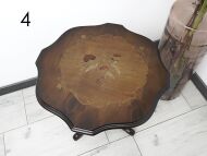 Stylowe stoliki intarsjowane. Po profesjonalnej renowacji. - 6