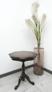 Stylowe stoliki intarsjowane. Po profesjonalnej renowacji. - 9