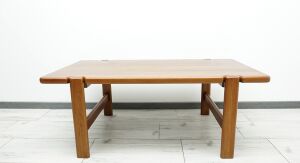 Stylowa ława z litego drewna TEKOWEGO vintage. Po profesjonalnej renowacji.