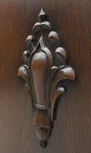 Antyczny dębowy kredens z lat 20-tych. Po profesjonalnej renowacji. - 16