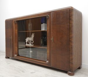 Antyczna biblioteka w stylu art deco, lata 30-te. Po renowacji.