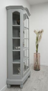 Stylowa witryna z litego drewna dębowego. Po profesjonalnej renowacji. - 2