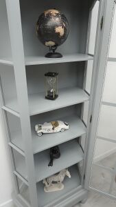 Stylowa witryna z litego drewna dębowego. Po profesjonalnej renowacji. - 6